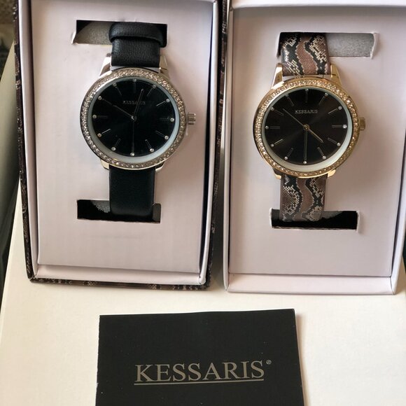 Kessaris - Watch - Black - Snake Print - Picture 2 of 6